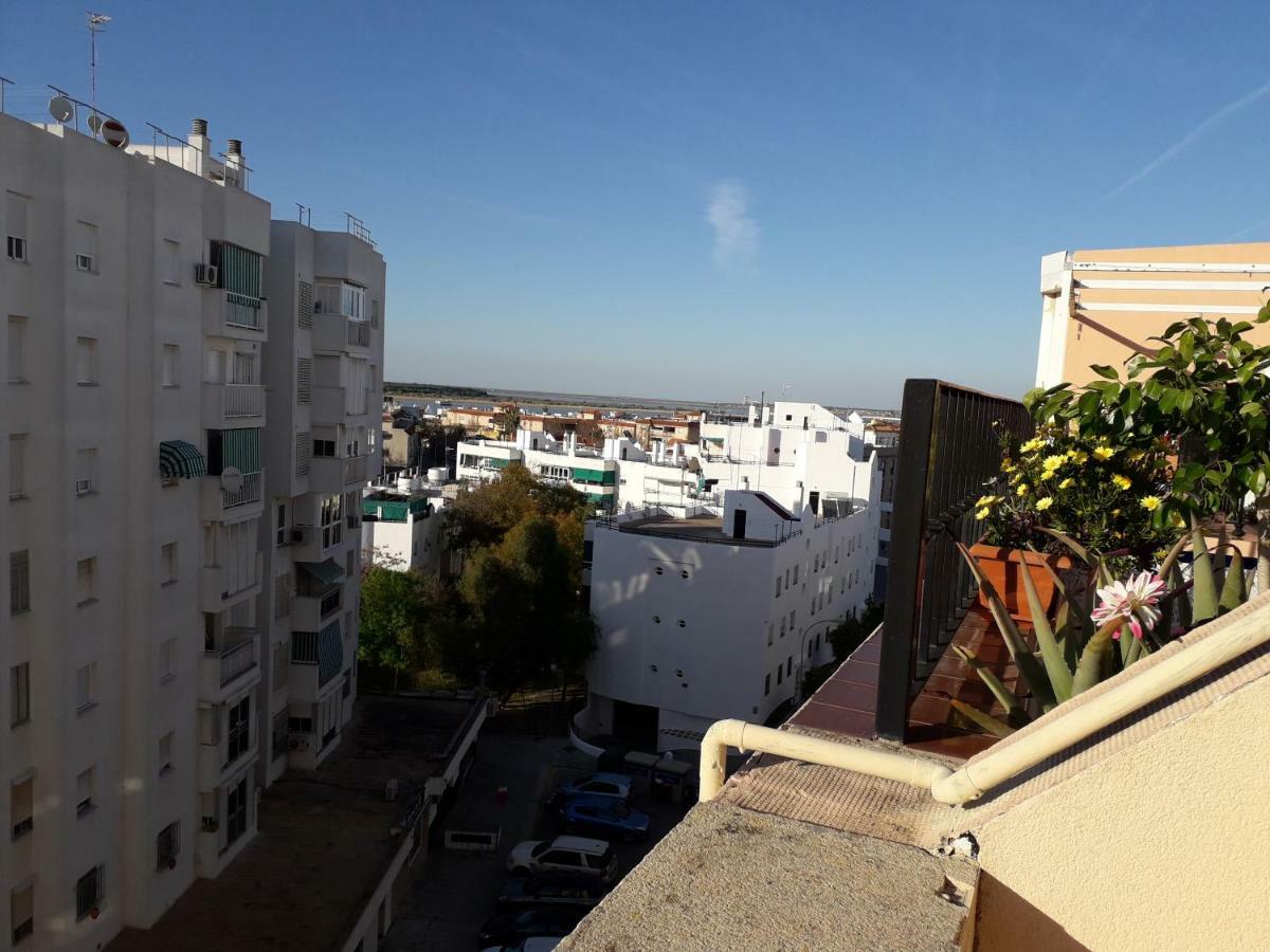 Atico con espectacular terraza con vistas magníficas a la desembocadura del Guadalquivir Apartamento Sanlúcar de Barrameda Exterior foto